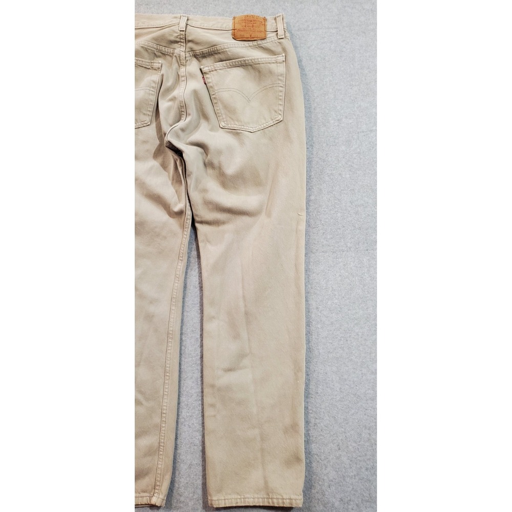 Vintage‎ Levis 511 Mens Beige Jeans 38x32 Y2K - Picture 9 of 16